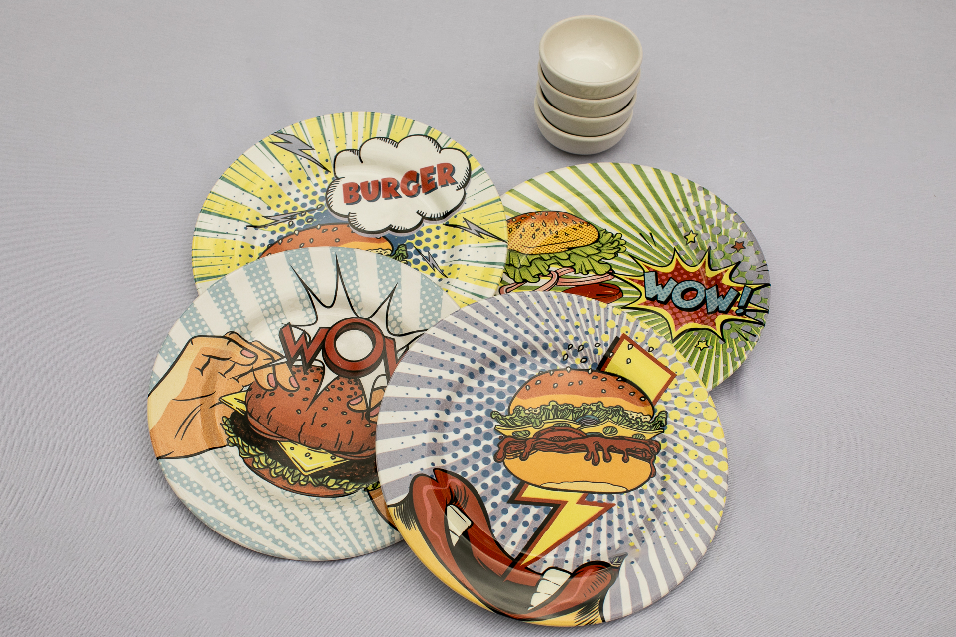 Kit Burguer 8 pçs