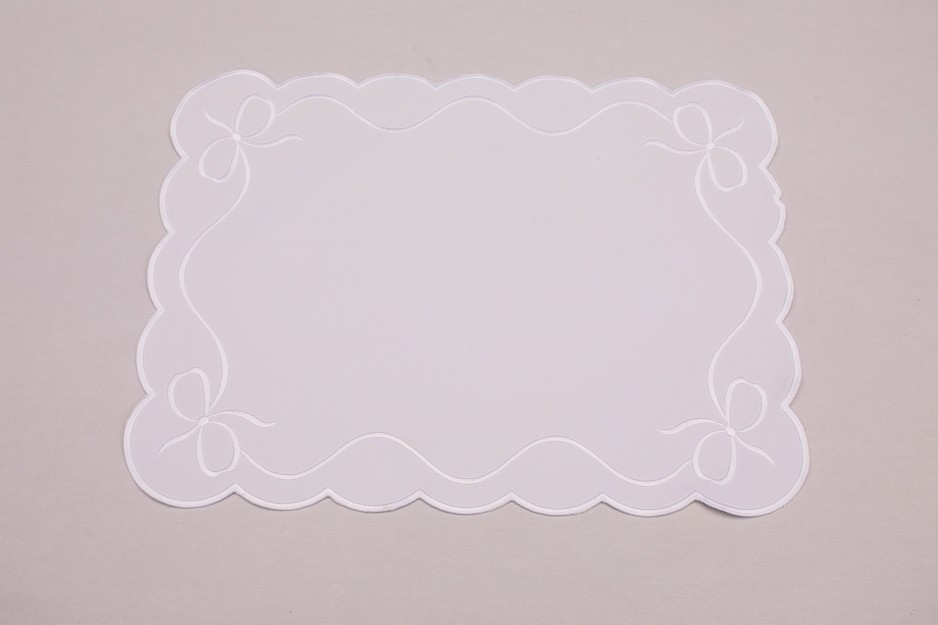 Jogo Americano Laços Branco