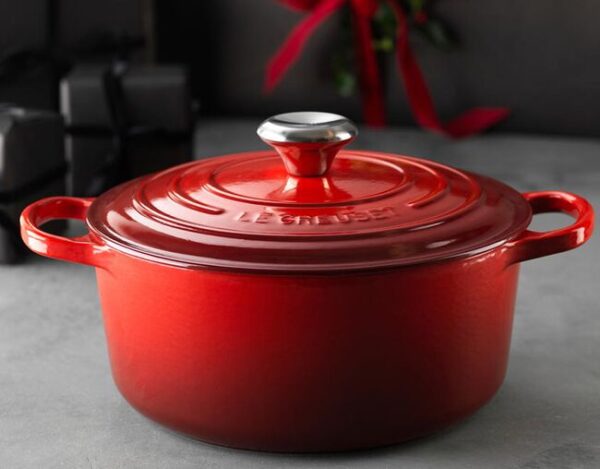 PANELA REDONDA 34CM SIGNATURE VERMELHO LE CREUSET